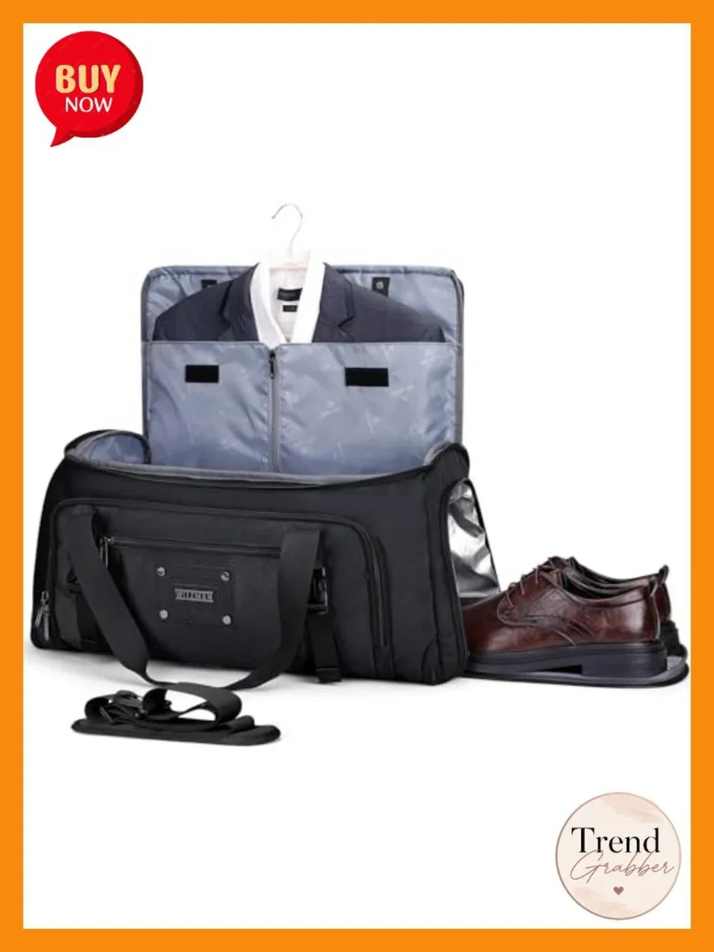 Men's 48L Convertible Garment Duffle Bag Travel Suit Carrier Shoe Compartment